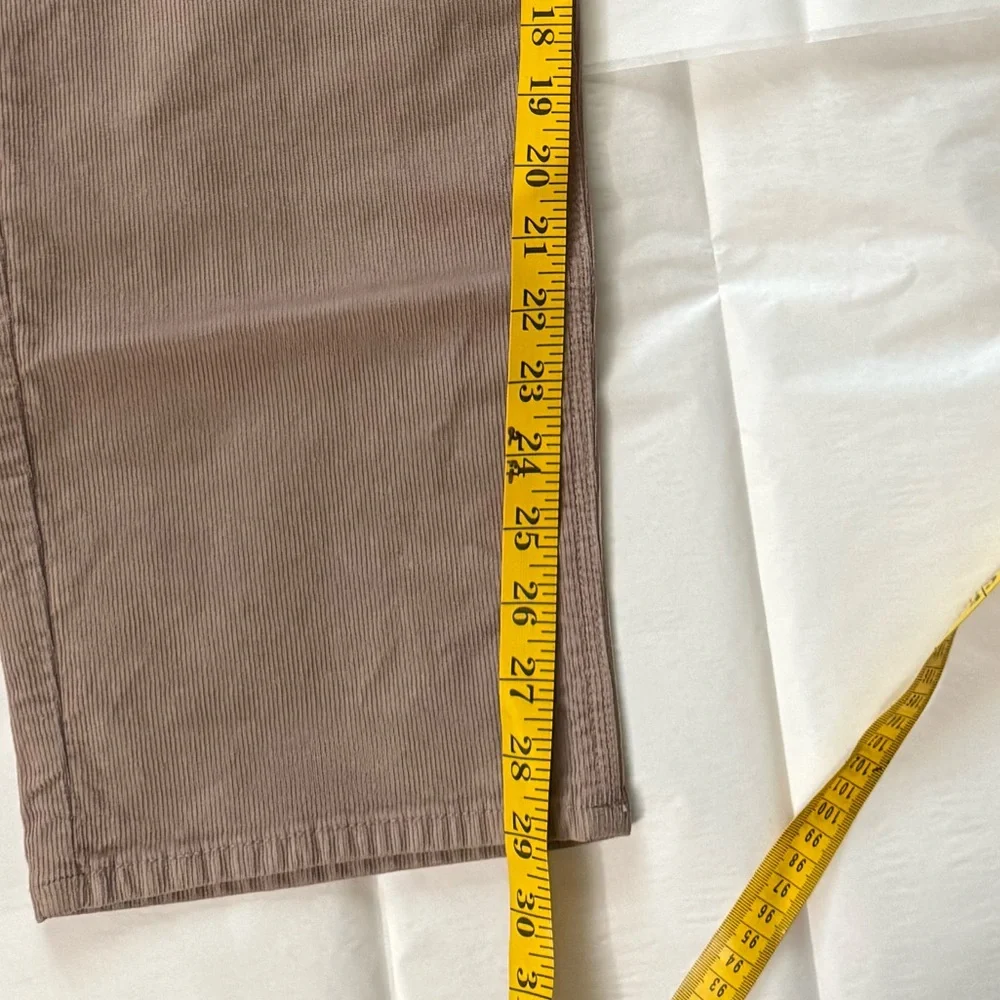 American Eagle Taupe/Mauve  Stretch Corduroy Pants size 12 - Picture 9 of 9